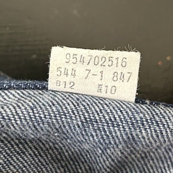 Vintage 70s 80s Levi's Orange Tab Denim A Line Midi Skirt Womens Size 10 - Picture 5 of 5
